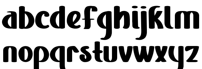 Blue Sea Font LOWERCASE