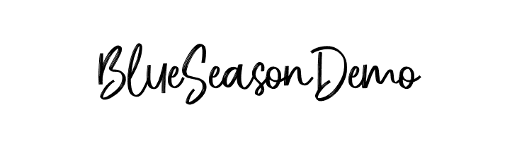 Blue Season Demo  नि: शुल्क फ़ॉन्ट्स डाउनलोड
