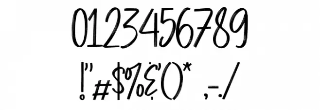 Blue Season Demo Font OTHER CHARS