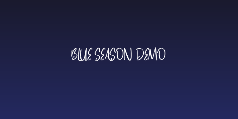 Blue Season Demo Social Header