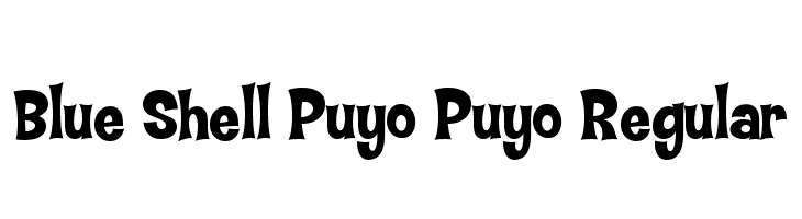 Blue Shell Puyo Puyo Regular フォント