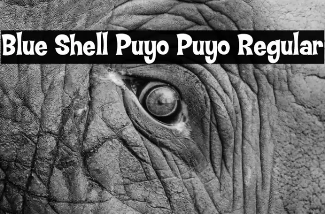 Blue Shell Puyo Puyo Regular Font examples