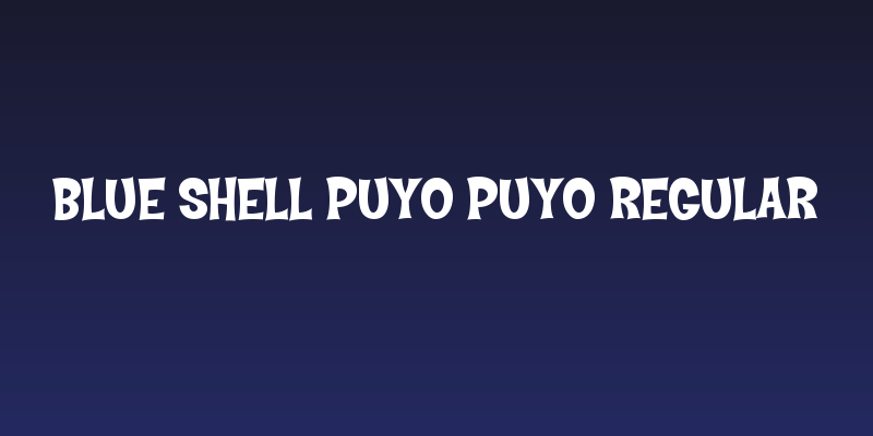 Blue Shell Puyo Puyo Regular Social Header