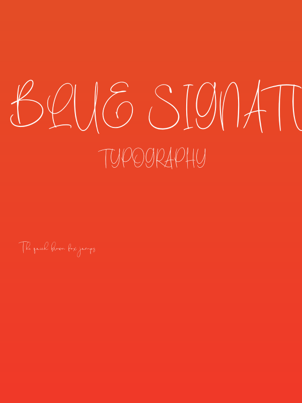 Blue Signature PERSONAL USE Regular Poster