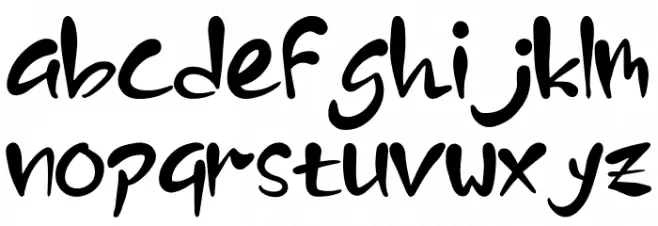 Blue Sky demo Font Litere mici
