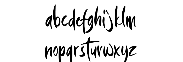 Blue Sky Font LOWERCASE