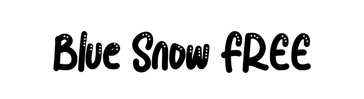 Blue Snow FREE  Free Fonts Download