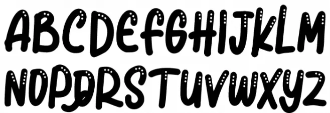 Blue Snow FREE Font UPPERCASE