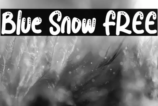 Blue Snow FREE Font examples