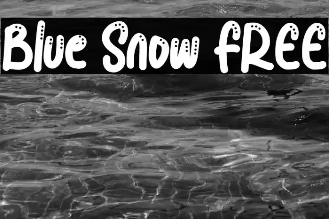 Blue Snow FREE Font examples