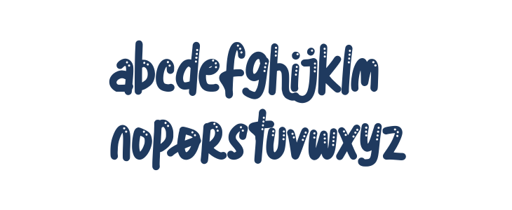 Blue Snow FREE Lowercase