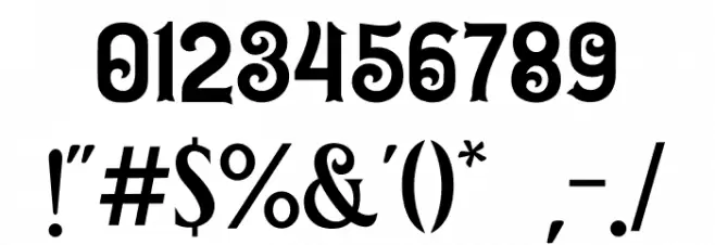 Blue Spirits Font OTHER CHARS