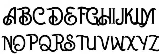 Blue Spirits Schriftart Groß