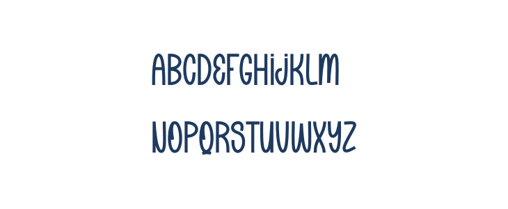 Blue Sticky Uppercase