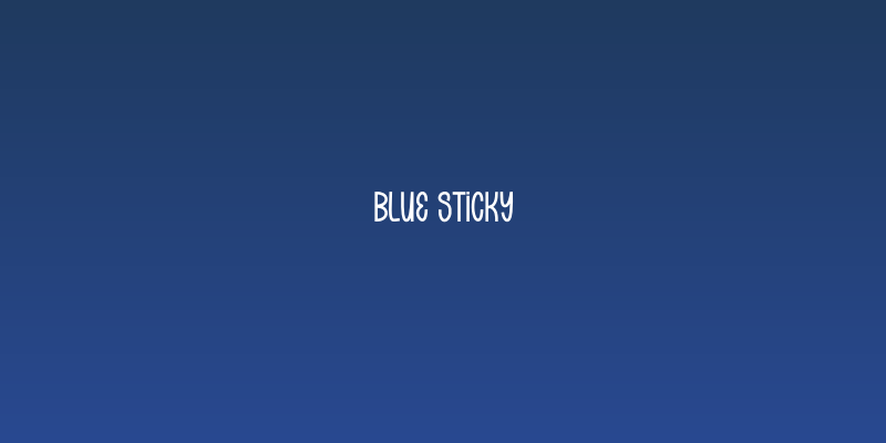 Blue Sticky Social Header