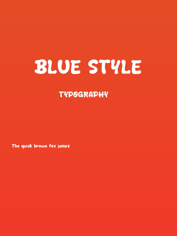 Blue Style Poster