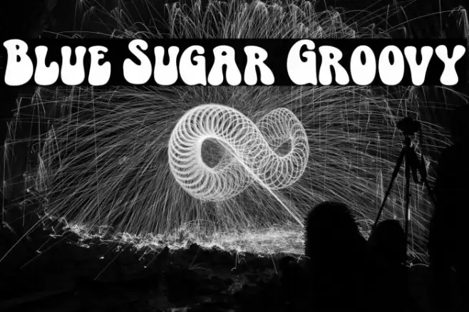 Blue Sugar Groovy Caratteri examples