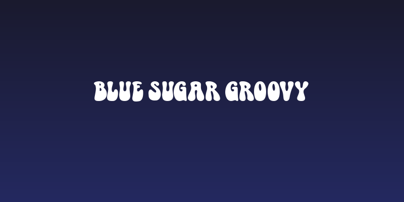 Blue Sugar Groovy Social Header