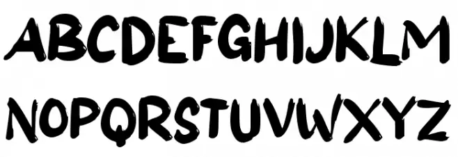 Blue Vanilla Font Litere mari