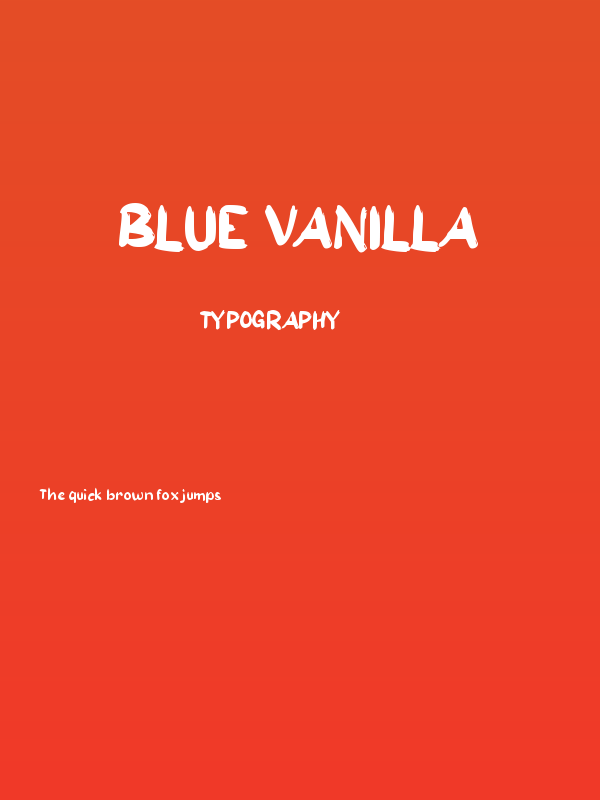 Blue Vanilla Poster