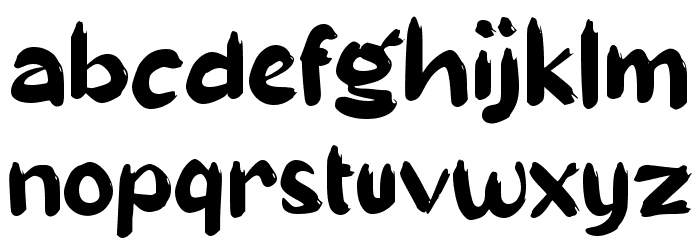 Blue Vanilla Font LOWERCASE