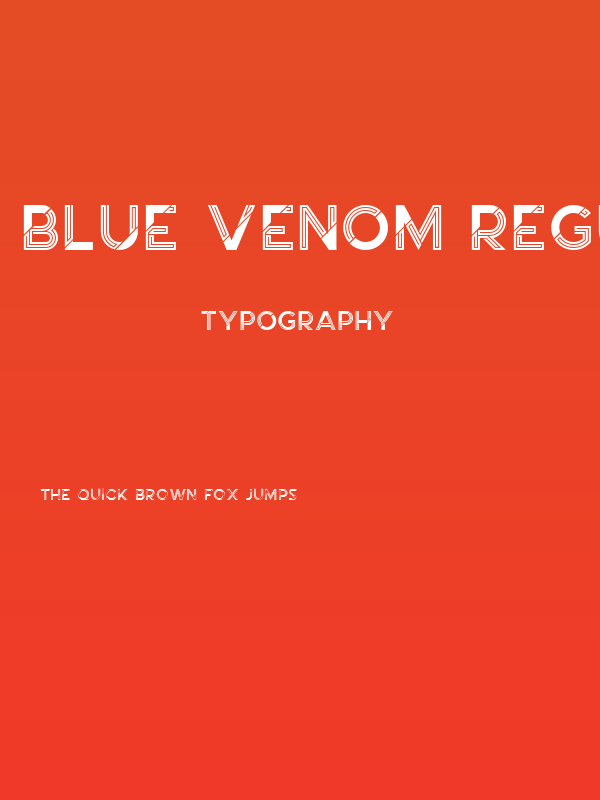 Blue Venom Regular Poster