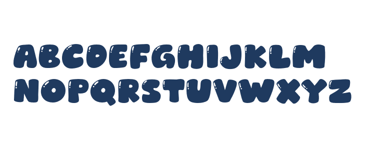 Blue Water Uppercase