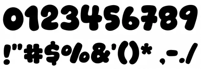 Blue Winter フォント その他の文字