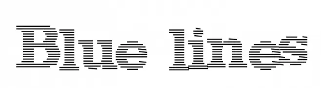 Blue lines  Free Fonts Download