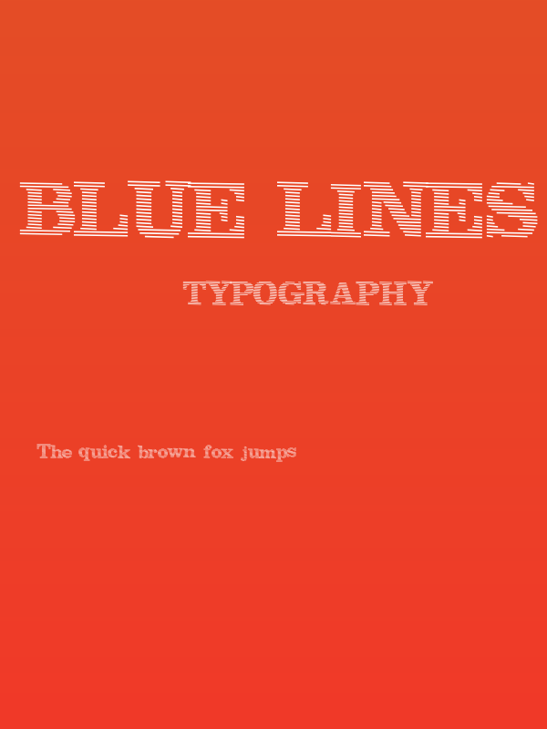 Blue lines Poster