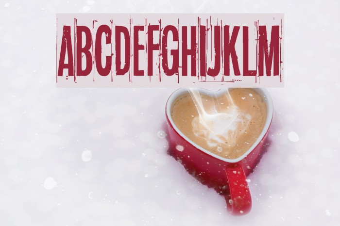 Blue sky, blue grass Font examples