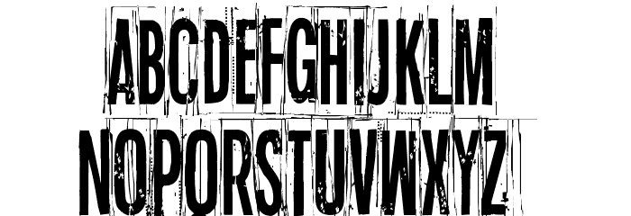 Blue sky, blue grass Font LOWERCASE