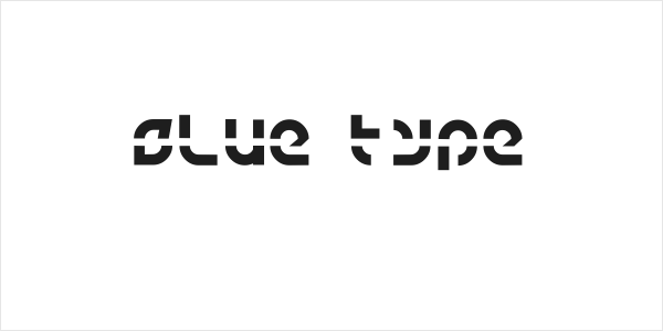 Blue type Logo