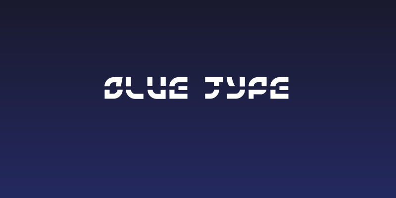 Blue type Social Header