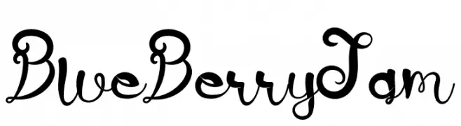 BlueBerry Jam  font caratteri gratis