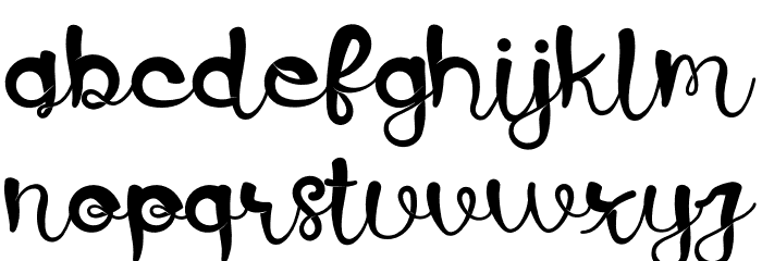 BlueBerry Jam Font LOWERCASE