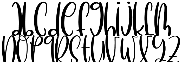 BlueBird Font LOWERCASE