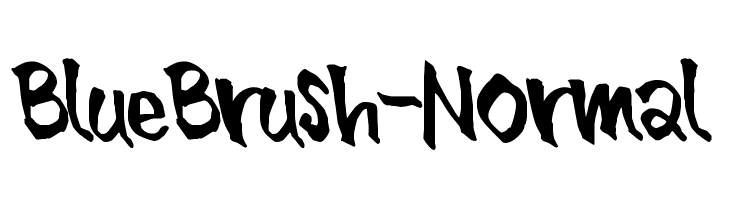 BlueBrush-Normal Font