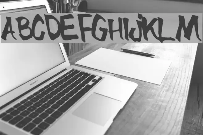 BlueBrush-Normal Font examples