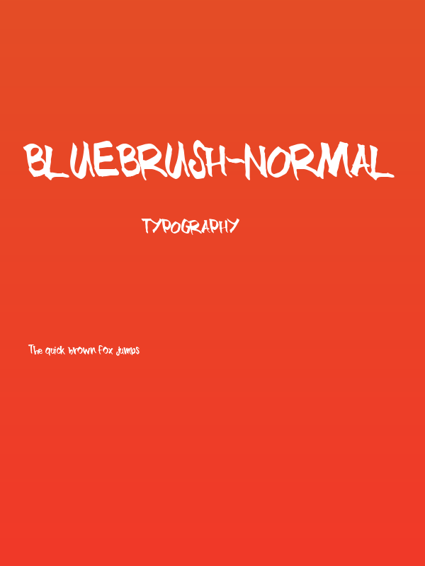 BlueBrush-Normal Poster
