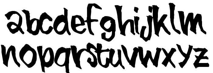 BlueBrush-Normal Font LOWERCASE