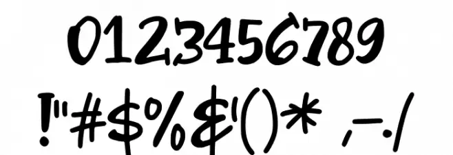 BlueBucket Font OTHER CHARS