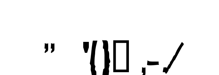 BlueCake Autospaced Font OTHER CHARS