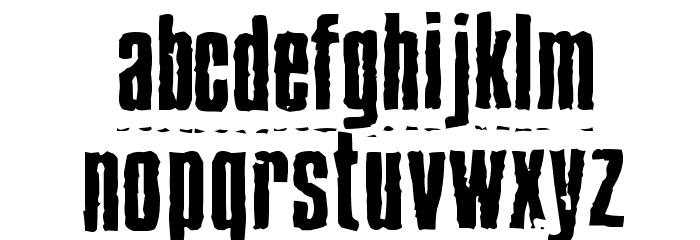 BlueCake Autospaced Font LOWERCASE