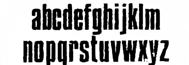 BlueCake Font LOWERCASE