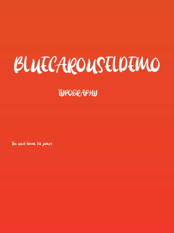 BlueCarouselDEMO Poster