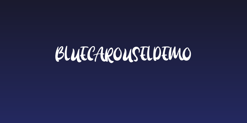 BlueCarouselDEMO Social Header