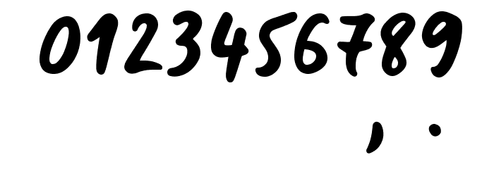 BlueFiresSample Font OTHER CHARS