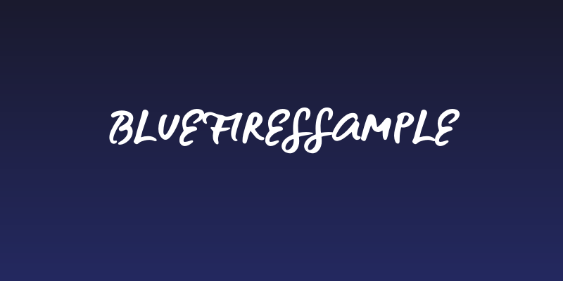 BlueFiresSample Social Header