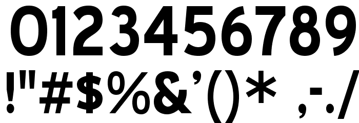BlueHighway-Bold Font OTHER CHARS